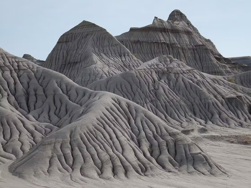 Eroded topography in the Alberta Badlands.