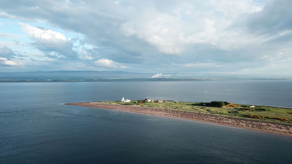 View of Rosemarkie Bay in Ross-shire, Scotland.