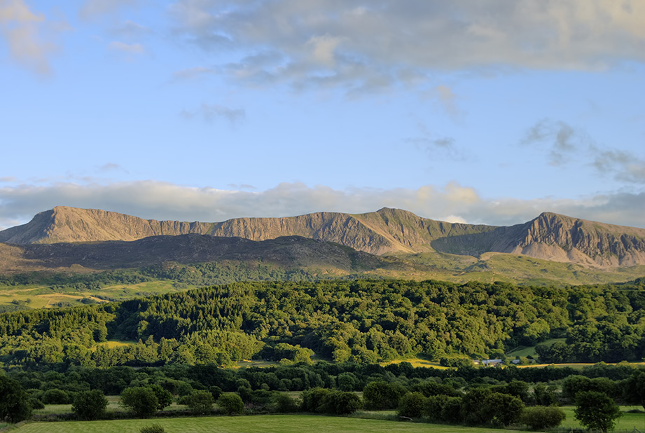 View of Cadair Idris Mountain, North Wales.