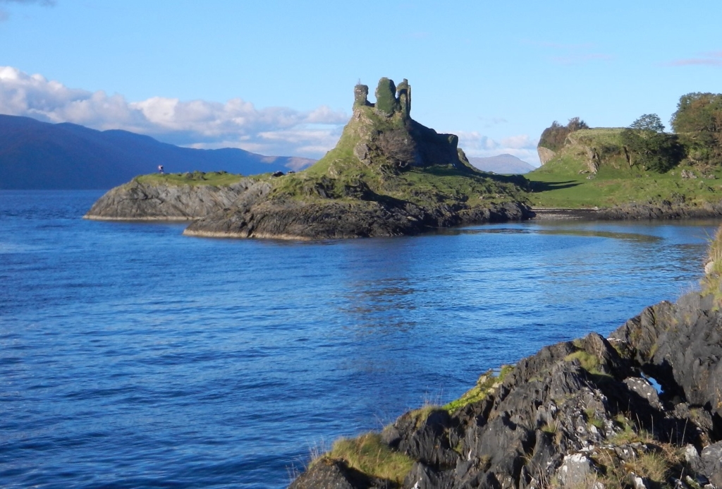 Castle Coeffin, a ruin on the island of Lismore, Argyll, Scotland.