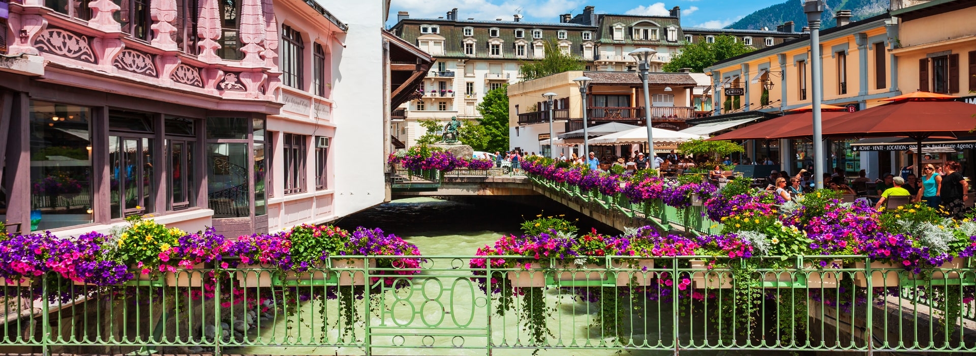 Chamonix town centre, France.