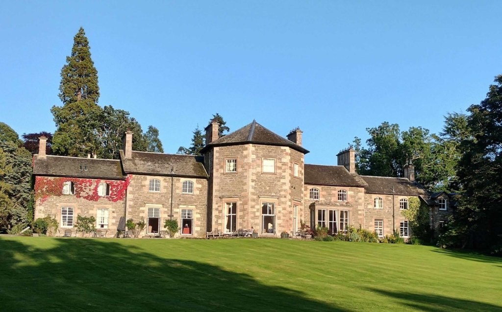 The family-run Georgian Coul House Hotel in Strathpeffer, Scotland.