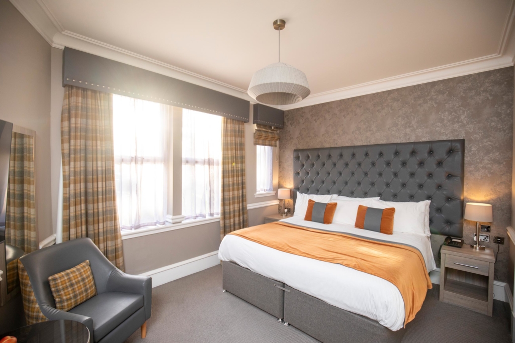 Bedroom in Cuillin Hills Hotel, Portree, Isle of Skye.