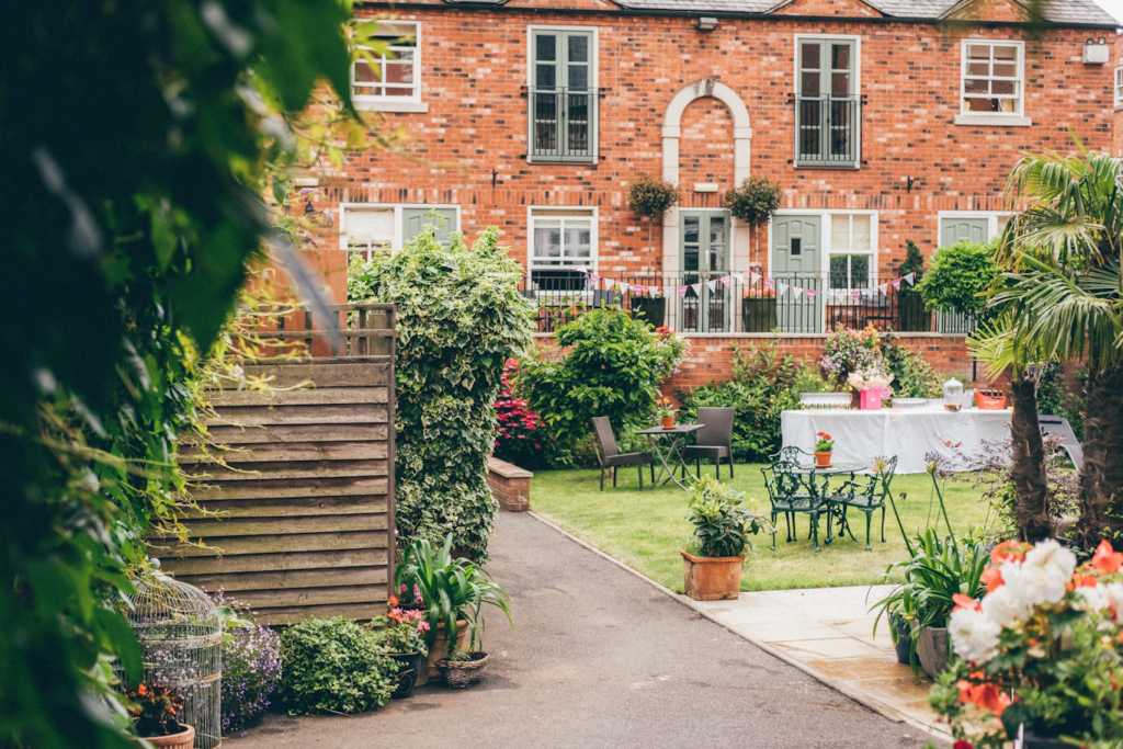 Darwin's Townhouse garden, Shrewsbury, England.