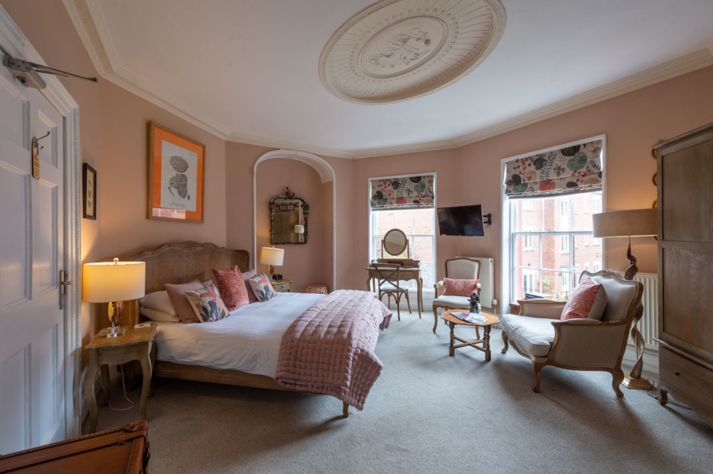 Bedroom in Ty'n Rhos Country House Hotel, North Wales.