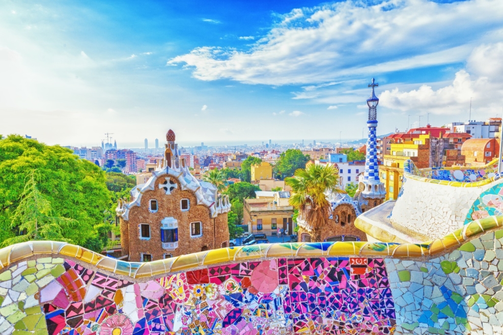 Guell Park, Barcelona, Spain.