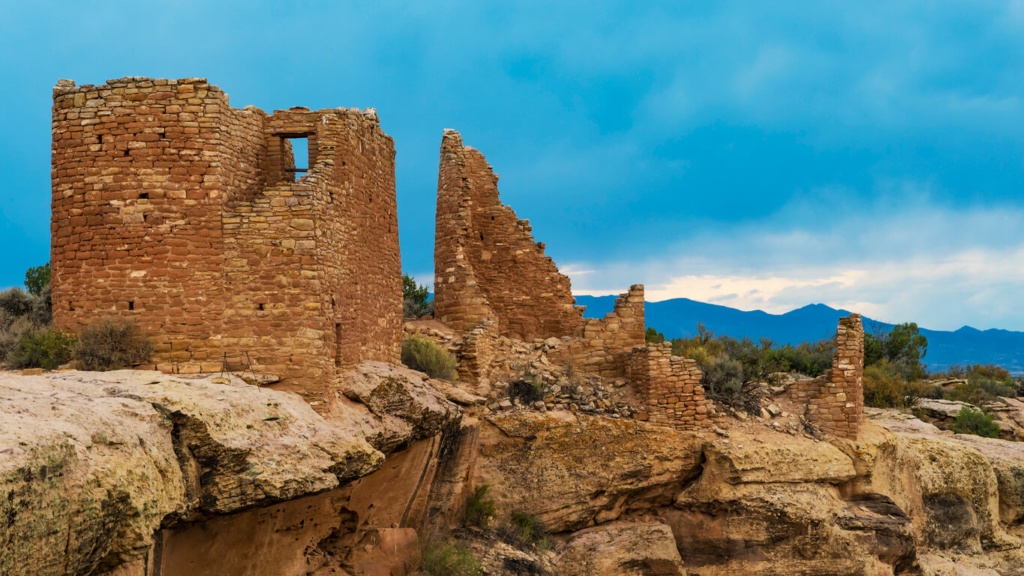 Pueblo ruins at Hovenweep National Monument, Utah.