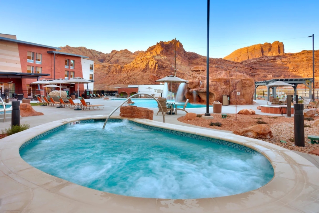 Springhill Suites pool, Moab, Utah.