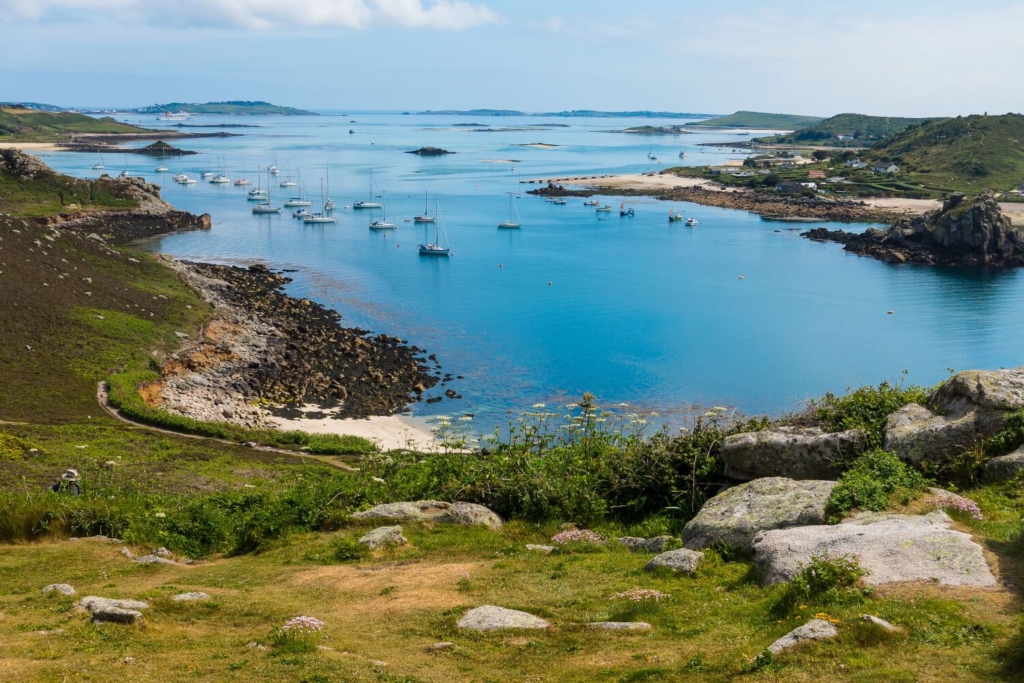 Tresco channel between Tresco and Bryher, Isles of Scilly.