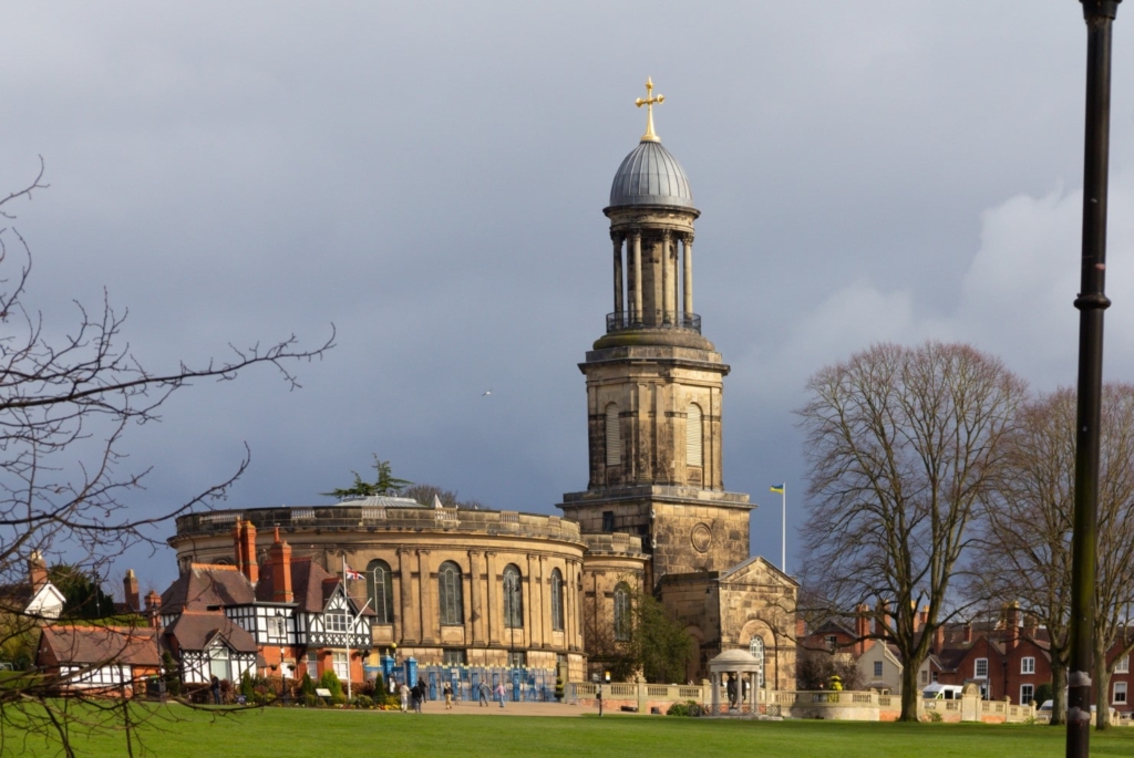 St Chad's Church, Shrewsbury, England.