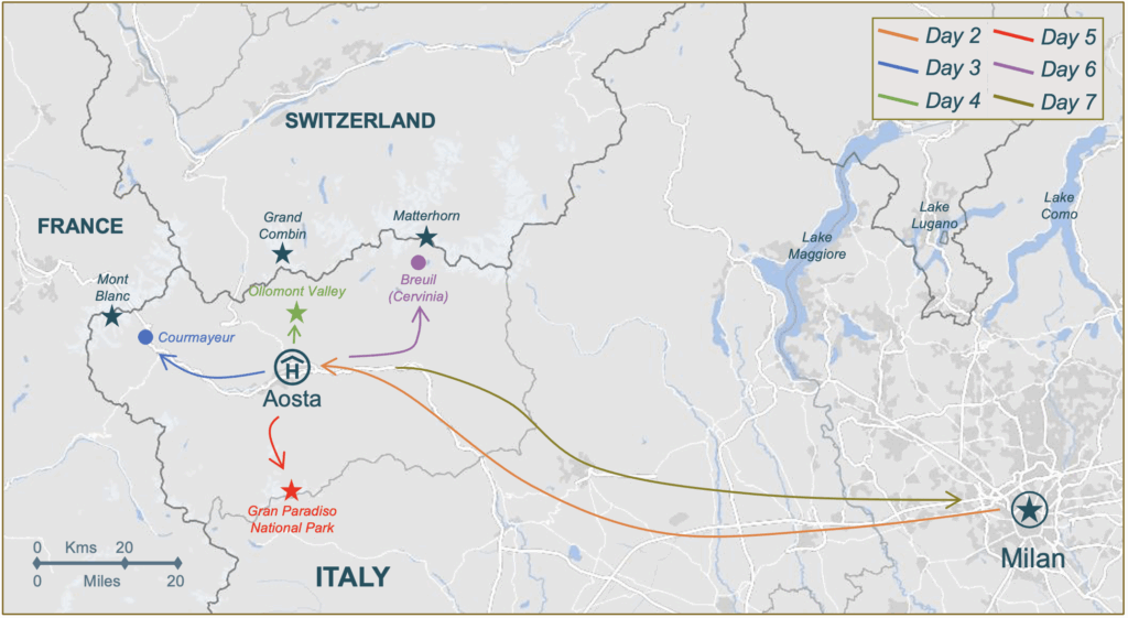 T037 2026 Itinerary Map