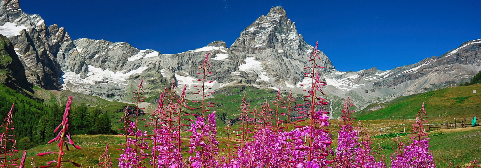 Matterhorn view from Breuil-Cervinia, Italian Alps