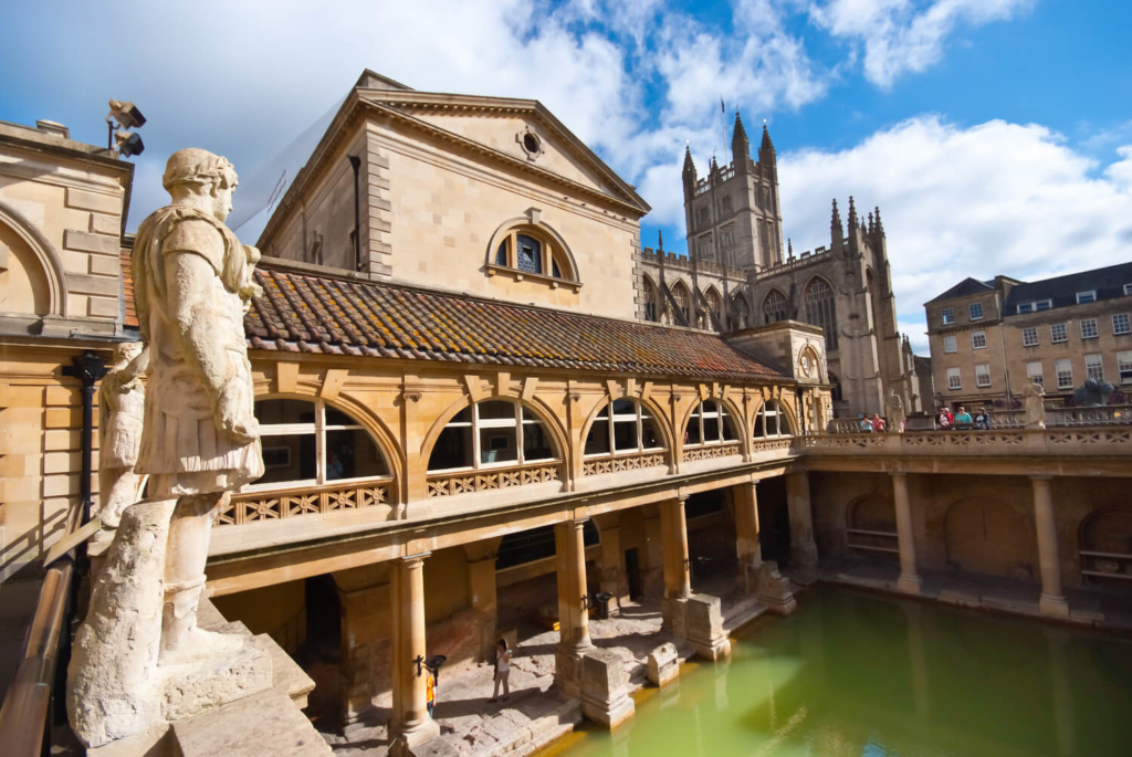 The ancient Roman baths, Bath, England.