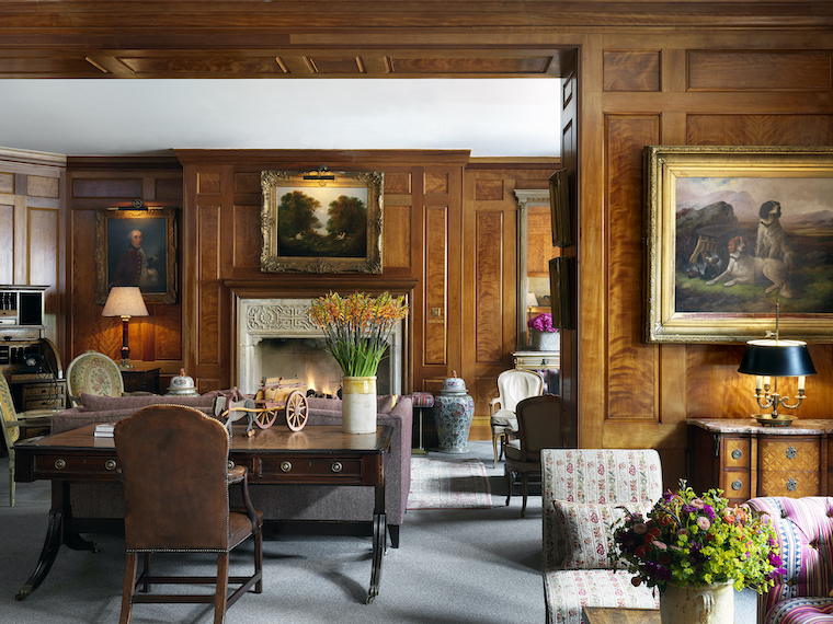 The drawing room at the Covent Garden Hotel, London.