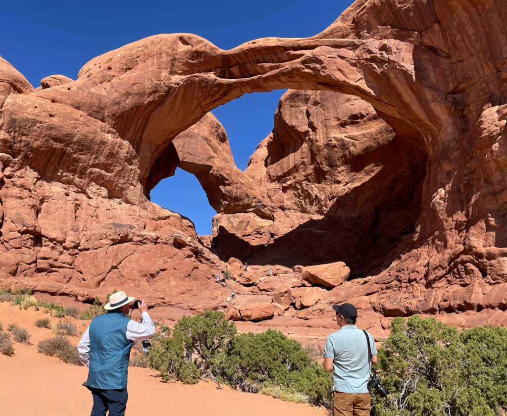 Double Arch, Arches NP, Utah.