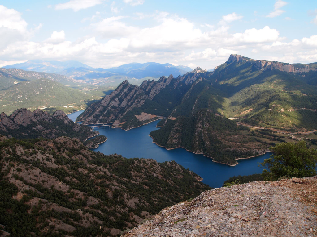 The Mediano Reservoir near Aínsa, Spain.