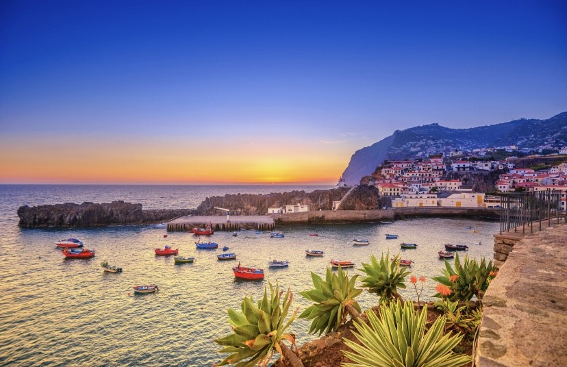 The fishing village of Camara de Lobos on the Island of Madeira.