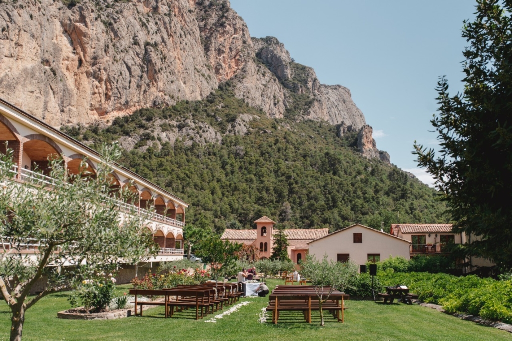 Gardens of the Hotel Can Boix, Peramola, Spain.