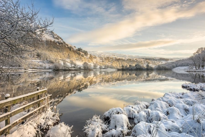 Rydal Water Lake District in Winter