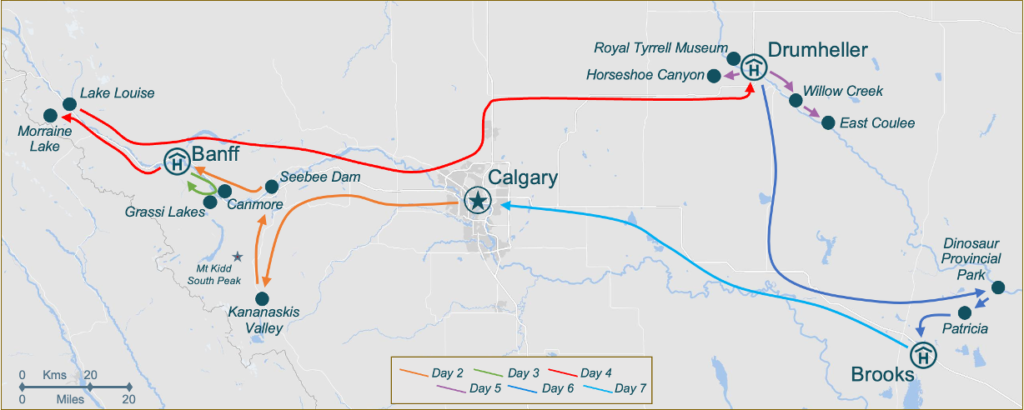 T008 AB Itinerary Map