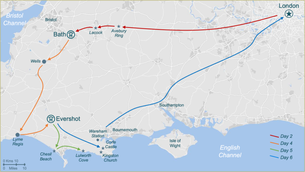 T013P Itinerary Map