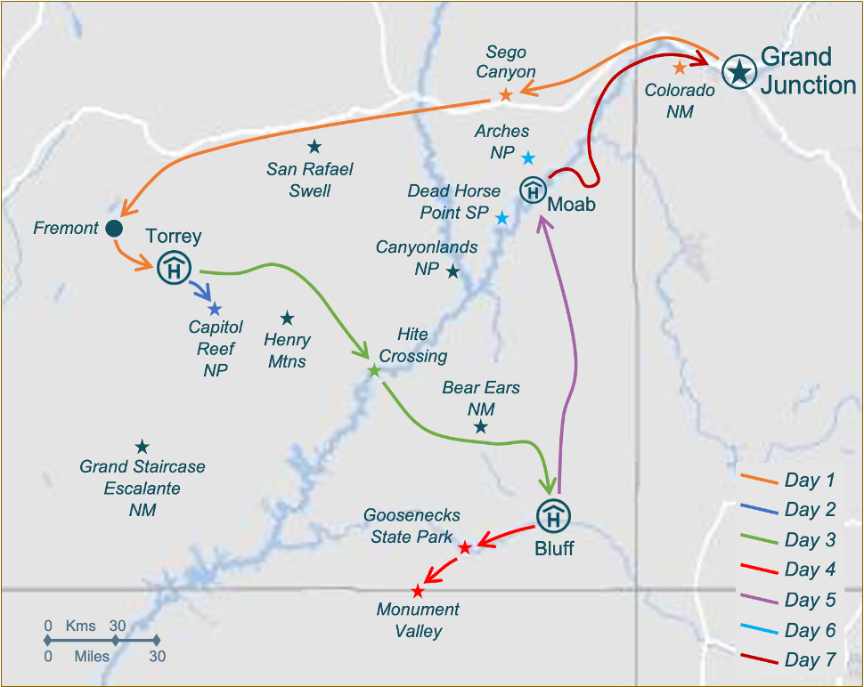 T019 Itinerary Map