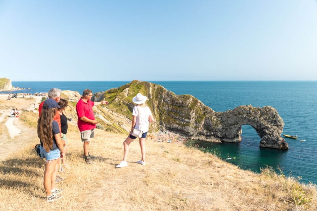 Durdle Door, Jurassic Coast in Dorset, England.