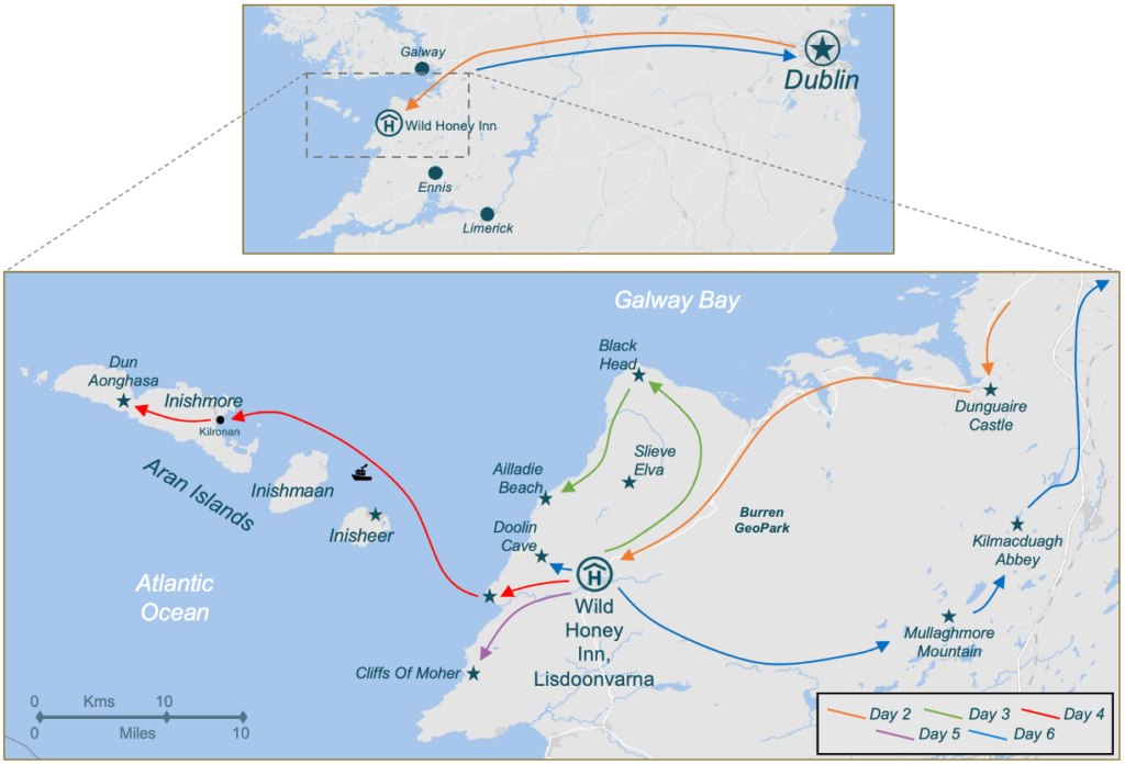 T030 IR Itinerary Map