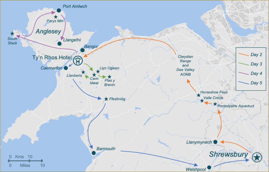 T033 WA Itinerary Map