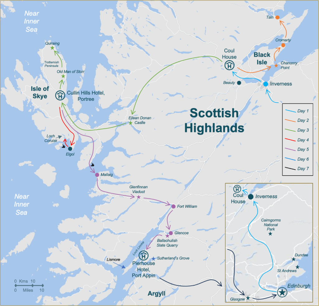 T036 Skye Itinerary Map