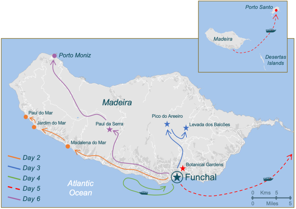 T039 MI Itinerary Map