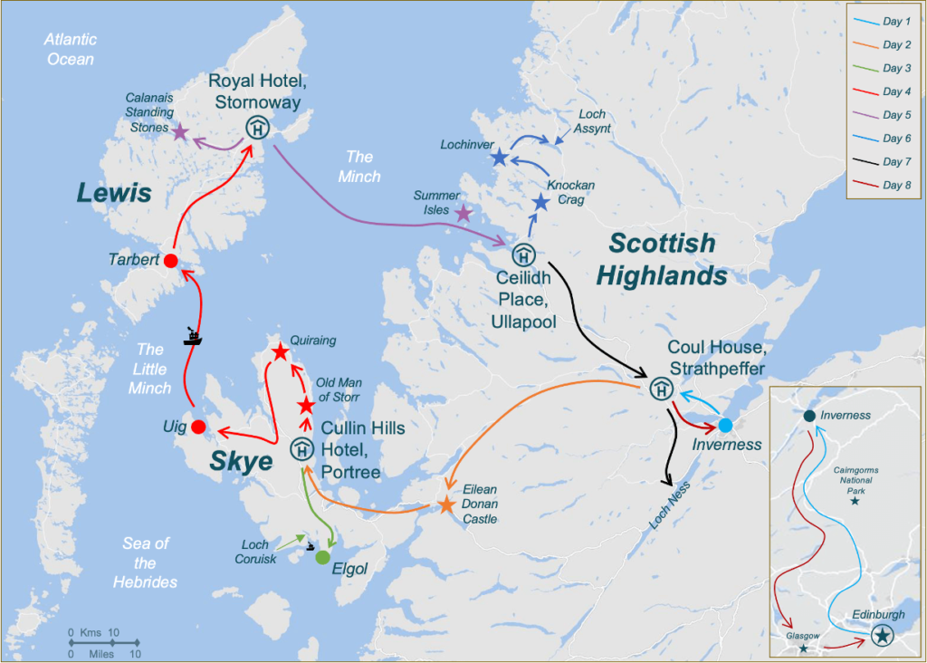 T040 Skye Itinerary Map