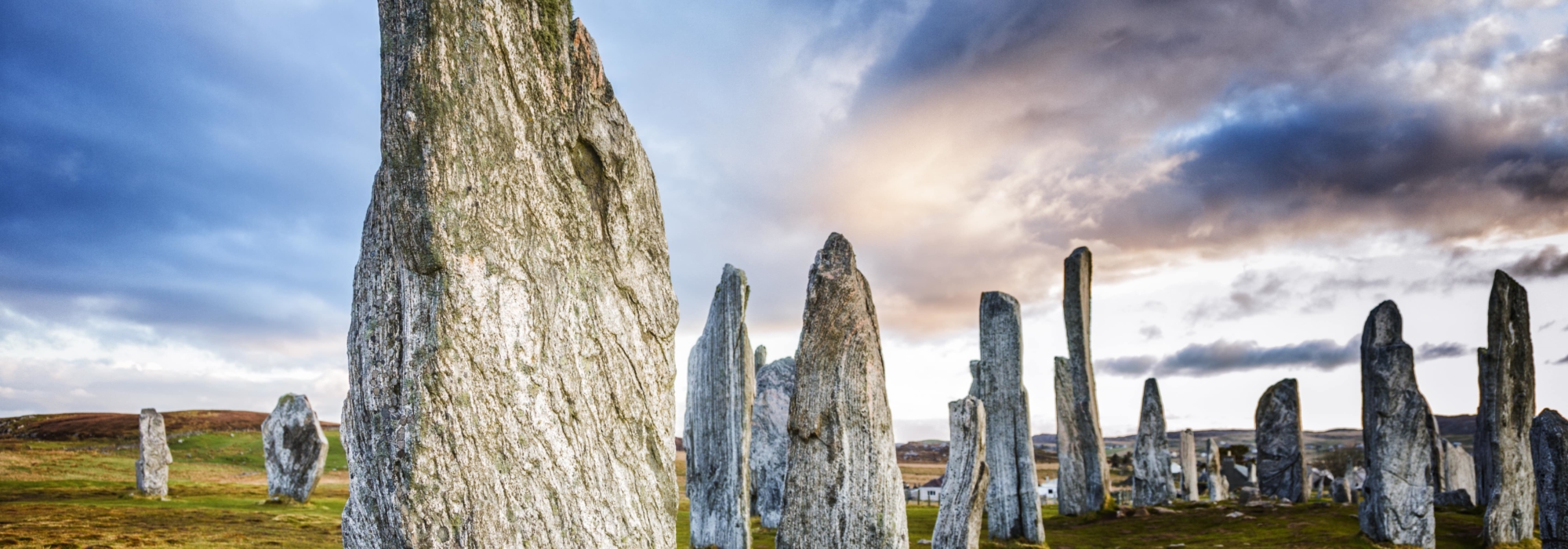 Explore the ancient standing stones of Calanais on Lewis in the Outer Hebrides as part of GeoCultura's Scotland travel tour
