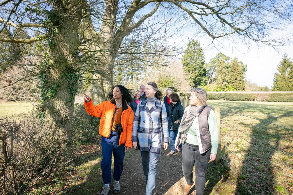 Taking a stroll in the woods at Down House