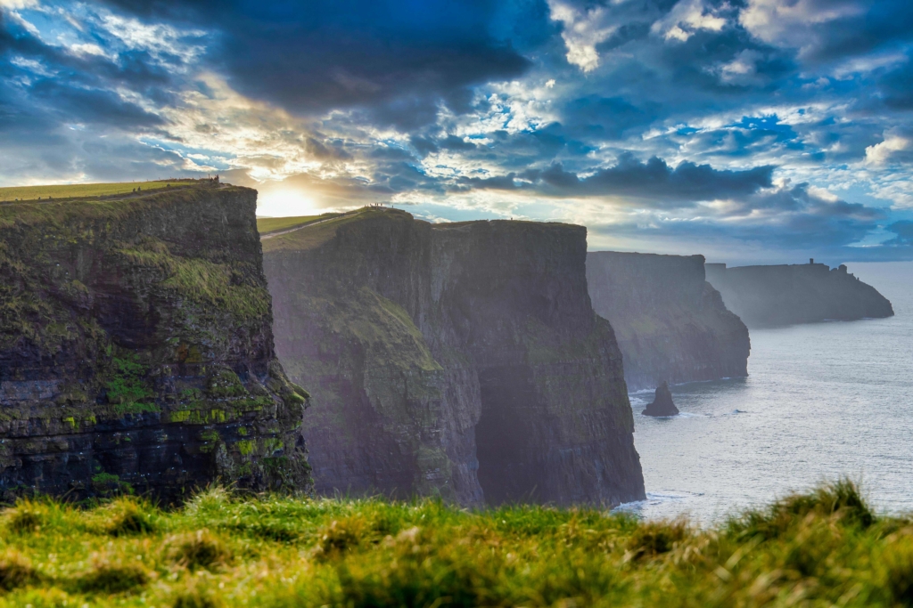 The best time to visit Ireland and the Cliffs of Moher is in fine weather